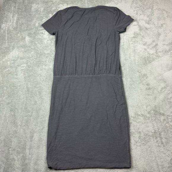 JAMES PERSE LOS ANGELES Gray T Shirt Knit Midi Dress Size 2 USA Made - Picture 3 of 7